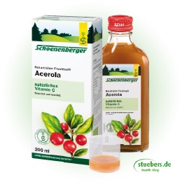 Acerola, Naturtrüber Fruchtsaft